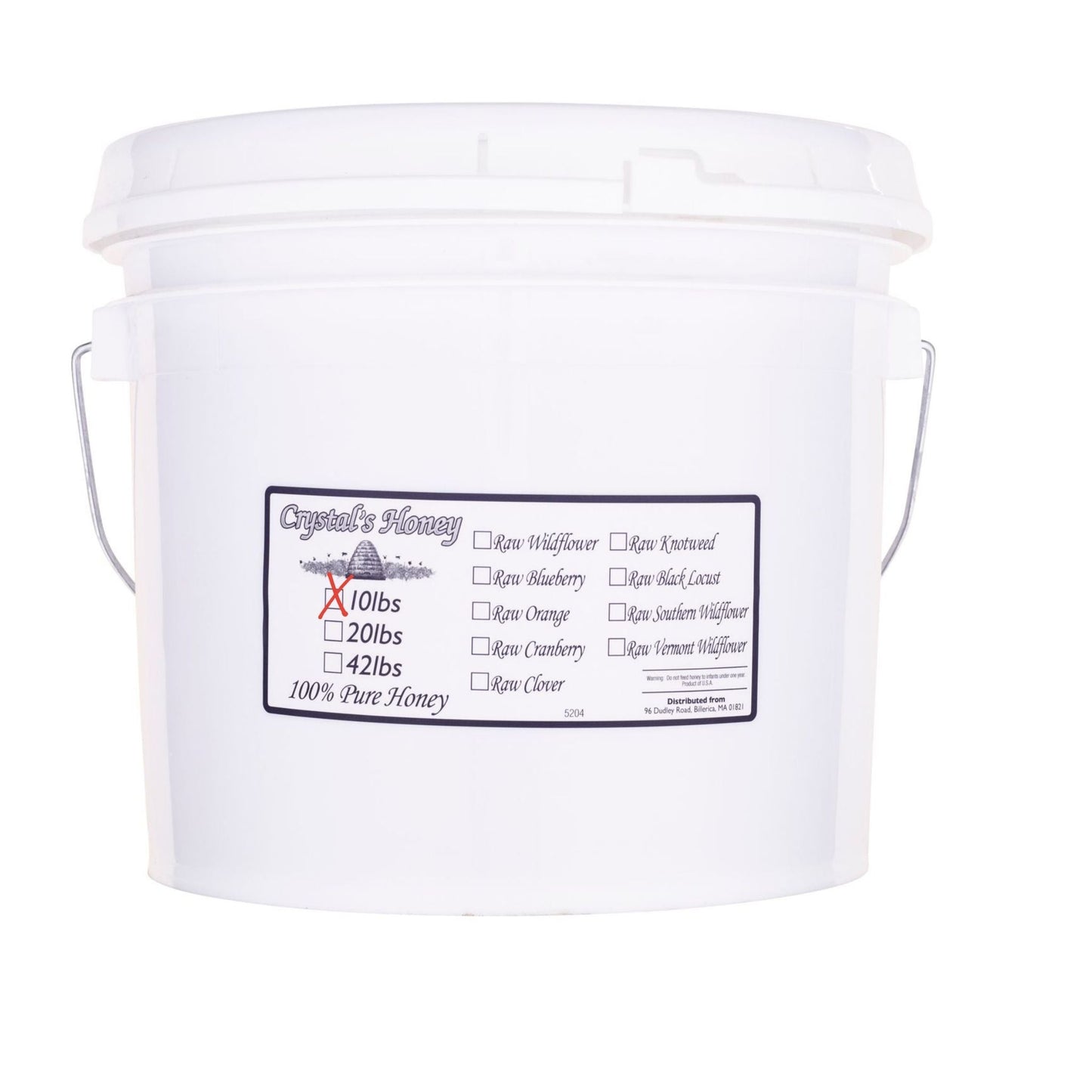 10lb Raw Honey pail