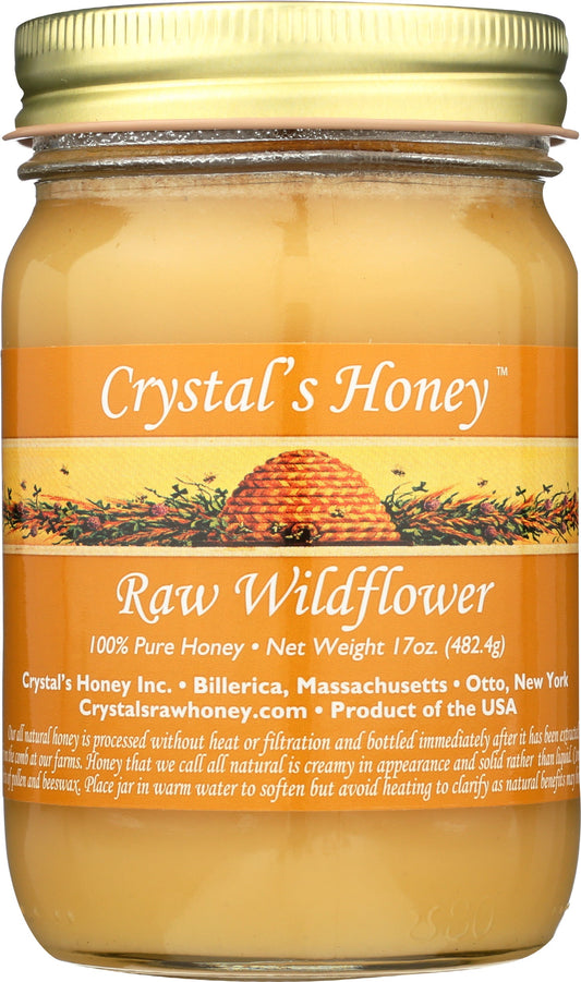 Raw Wildflower Honey 17 oz.
