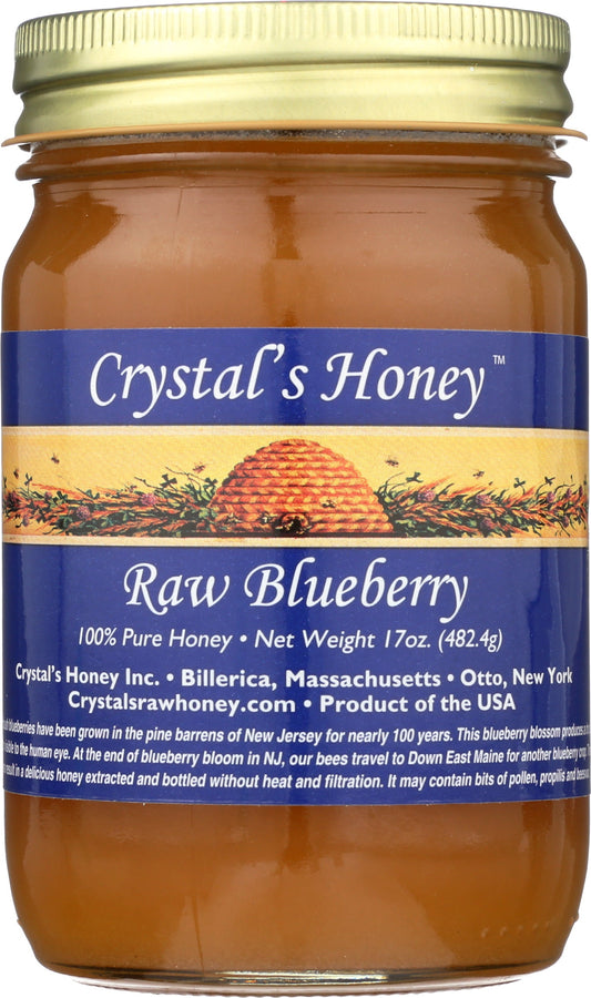 Raw Blueberry Honey 17 oz.