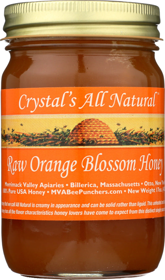 Raw Orange Blossom Honey 17 oz.