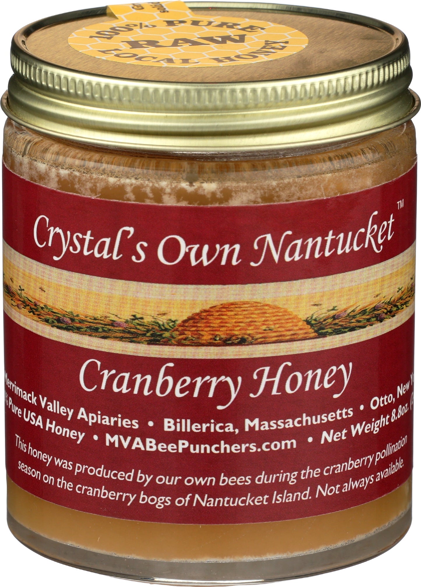 Raw Cranberry Honey 8.8 oz