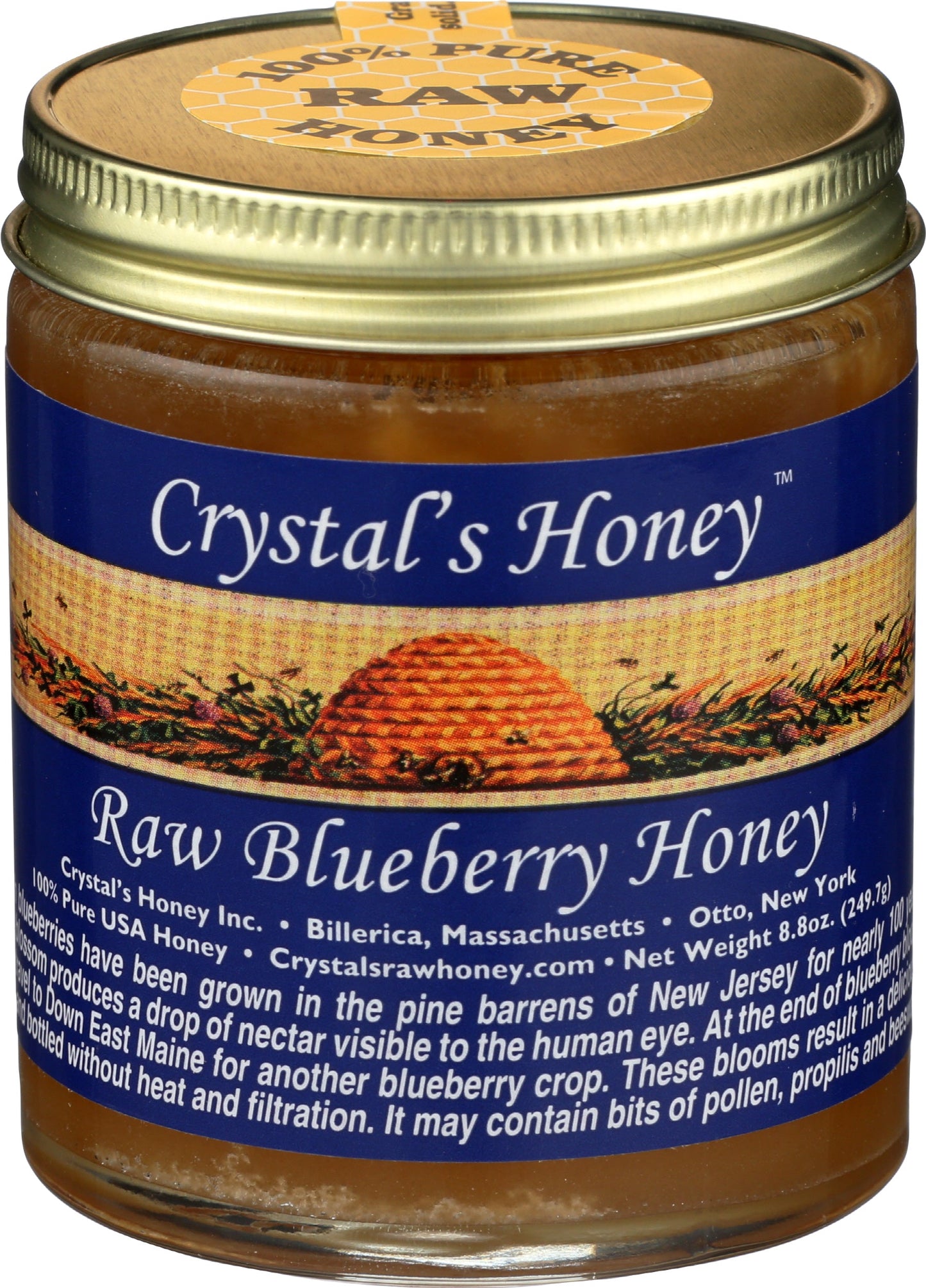 Raw Blueberry Honey 8.8 oz.