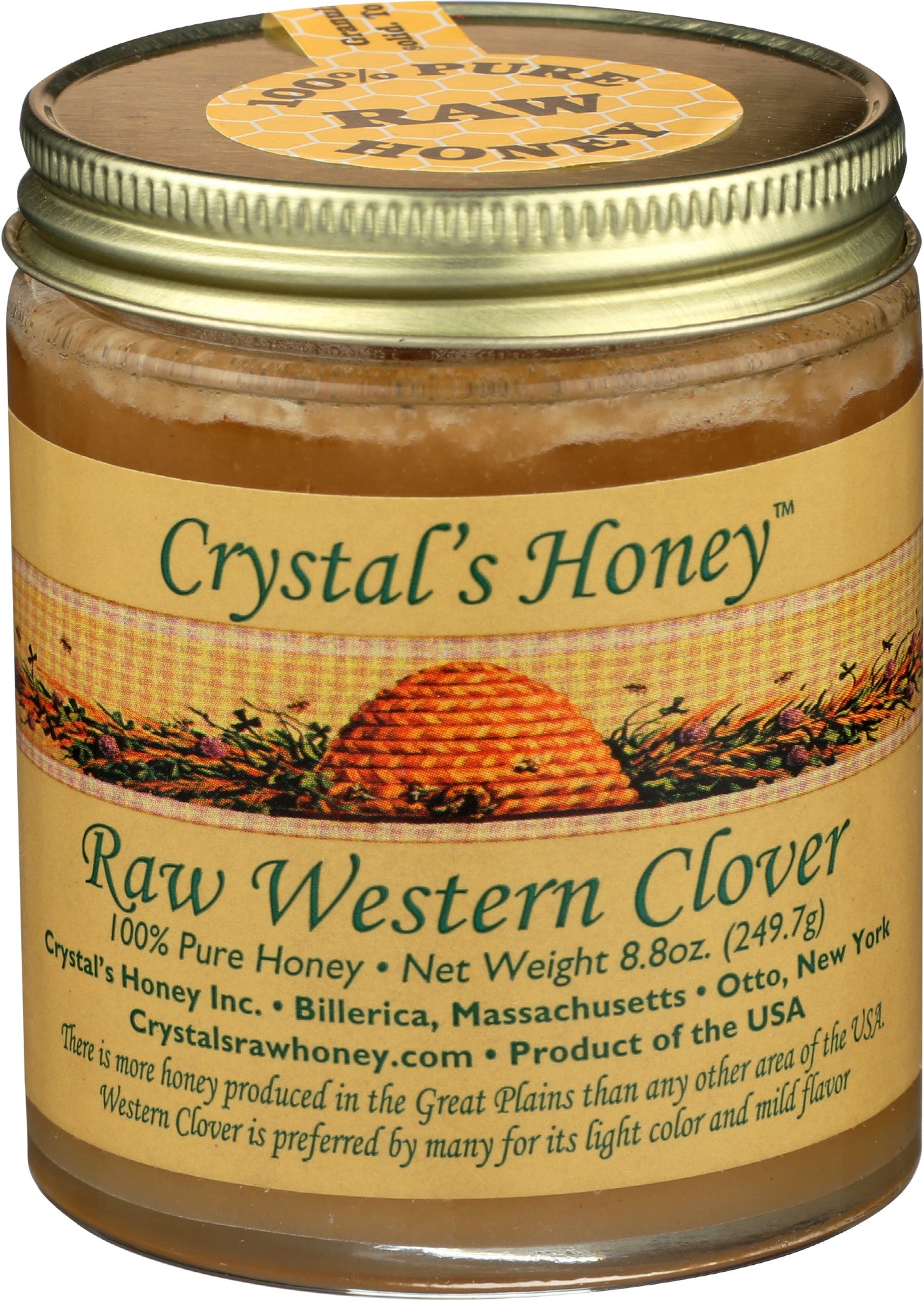 Raw Western Clover Honey 8.8 oz