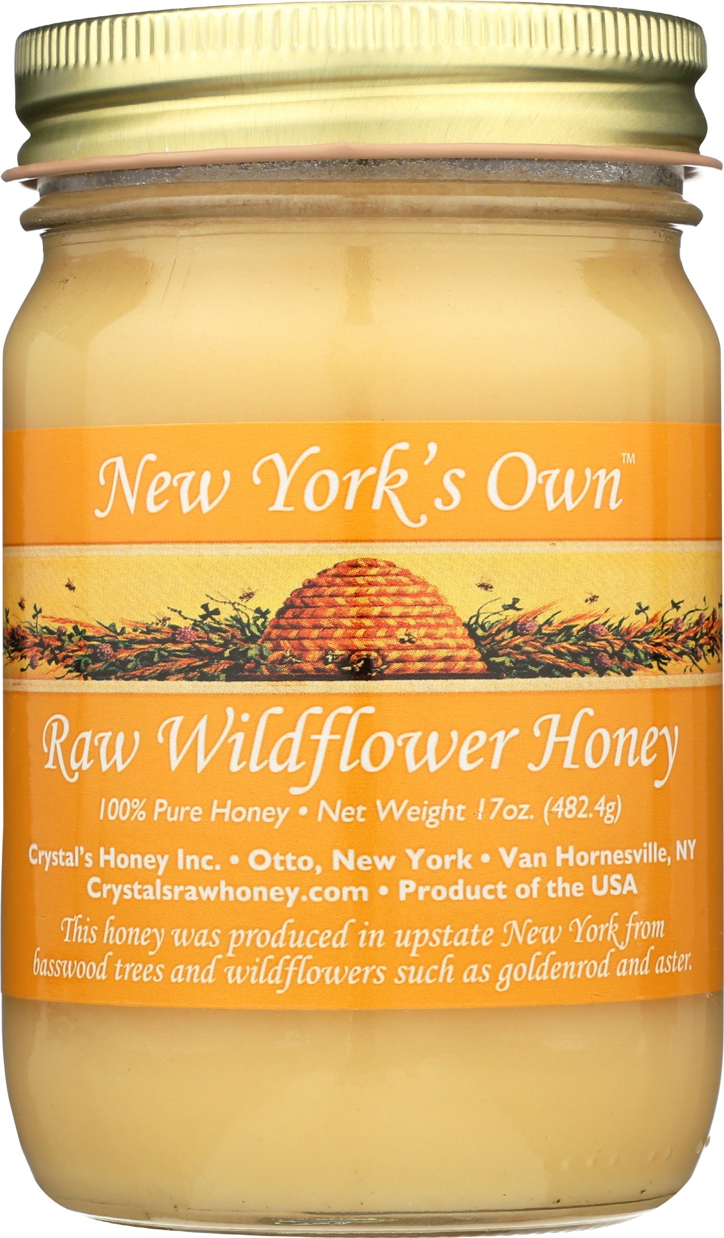 New York Raw Wildflower Honey 17oz.